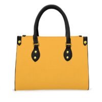 Be Gamewise Women's Tote Bag | Org/Wht | Blk Handle - Image 4